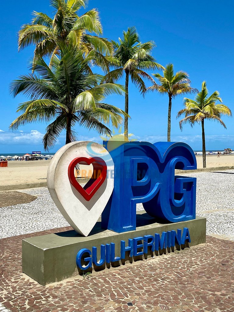 G514 - Apto na Guilhermina, Frente ao Mar e Wi-Fi