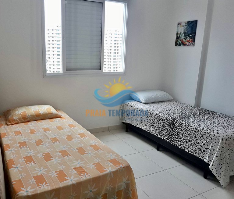 M081 - Apartamento com sacada gourmet e vista para o mar