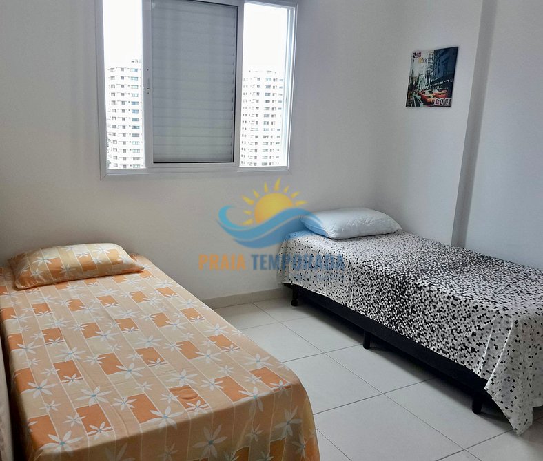 M081 - Apartamento com sacada gourmet e vista para o mar