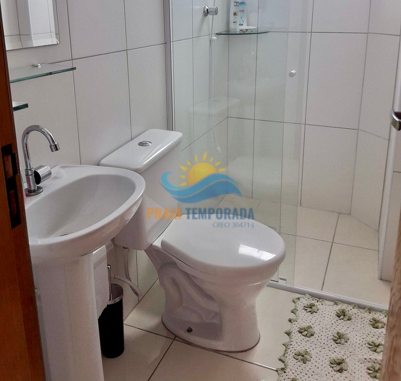 M081 - Apartamento com sacada gourmet e vista para o mar